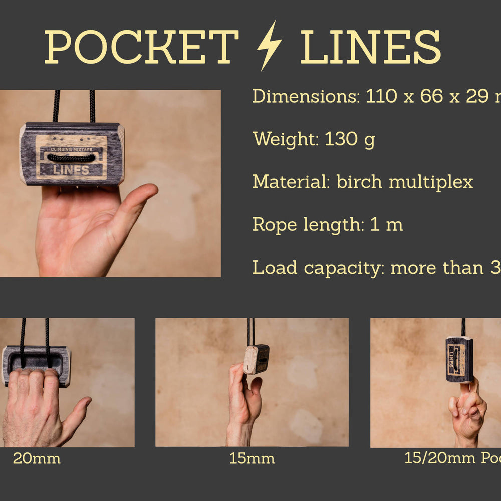 
                      
                        POCKET Hangboard | Lines Edition
                      
                    